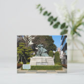Samurai Kamakura Gongoro Kagemasa Kabuki Statue Postkarte (Stehend Vorderseite)