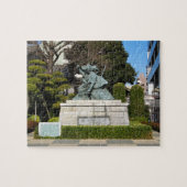Samurai Kamakura Gongoro Kagemasa Kabuki Statue Puzzle (Horizontal)