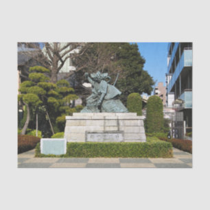 Samurai Kamakura Gongoro Kagemasa Kabuki Statue Seidenpapier