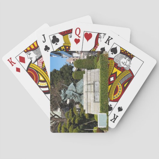 Samurai Kamakura Gongoro Kagemasa Kabuki Statue Spielkarten (Rückseite)