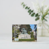 Samurai Kamakura Gongoro Kagemasa Kabuki Statue Visitenkarte (Stehend Vorderseite)