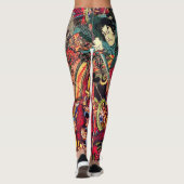 Samurai-kämpfende Dämonen Leggings (Rückseite)