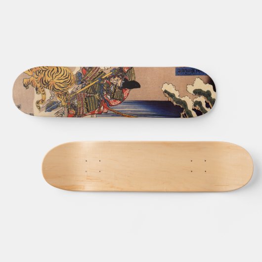 Samurai-kämpfendes Tiger-Brett Skateboard (Horizontal)