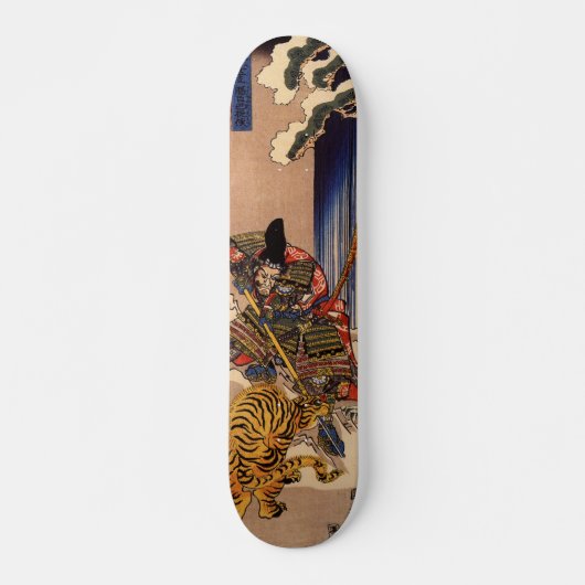 Samurai-kämpfendes Tiger-Brett Skateboard (Vorne)