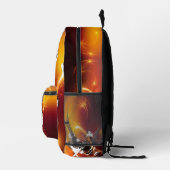 Samurai-Kämpfer mit Blitzkraft Bedruckter Rucksack (Rechts)