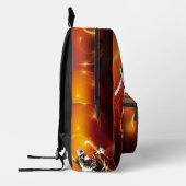 Samurai-Kämpfer mit Blitzkraft Bedruckter Rucksack (Links)