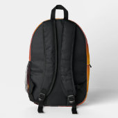 Samurai-Kämpfer mit Blitzkraft Bedruckter Rucksack (Rückseite)