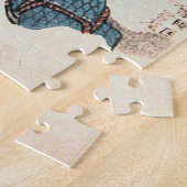 Samurai kämpft gegen einen Tiger, Kuniyoshi, Ukiyo Puzzle (Seite)