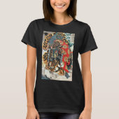Samurai kämpft gegen einen Tiger, Kuniyoshi, Ukiyo T-Shirt (Vorderseite)