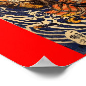 Samurai kämpft gegen große Reptilien, etwa in den Poster (Ecke)