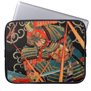 SAMURAI KÄMPFT MIT MONSTER LAPTOPSCHUTZHÜLLE