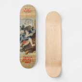 Samurai kämpft mythologisches Tier Skateboard (Vorderseite)