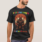 Samurai kämpfte und lernte Mathematik T-Shirt (Vorderseite)