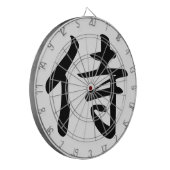 Samurai-Kanji-Symbol Dartscheibe (Vorderseite Links)