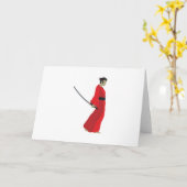 Samurai Karte (Gelbe Blume)