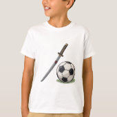 Samurai Katana and Soccer Ball - Japan T-Shirt (Vorderseite)