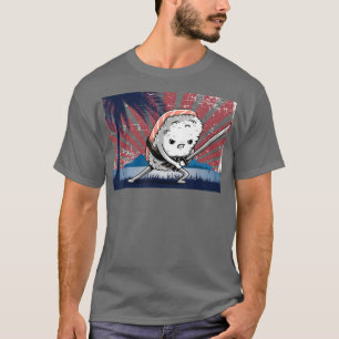 Samurai Katana Funny Japanese Sushi T-Shirt
