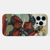 Samurai-Katze iPhone Hülle (Rückseite (Horizontal))