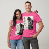 Samurai-Katze japanische Kunst Anime-Geschenke Män T-Shirt (Unisex)