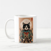 Samurai-Katze Kaffeetasse (Links)