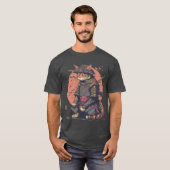 Samurai-Katze T-Shirt (Vorne ganz)