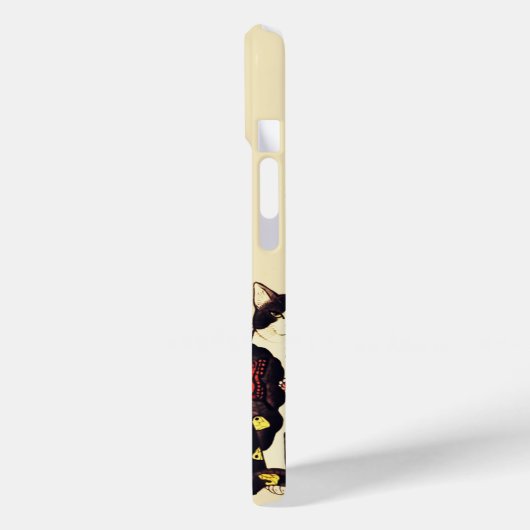 SAMURAI-KATZEN IN SKULL,SKELETON,BUTTERFLY-TATTOOS Case-Mate iPhone HÜLLE (Rückseite / Links)