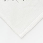 Samurai-Katzenkrieger Vintage-Tinte-Style-Grafik Fleecedecke (Ecke)