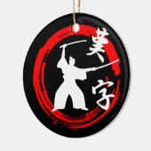 Samurai Keramik Ornament (Links)