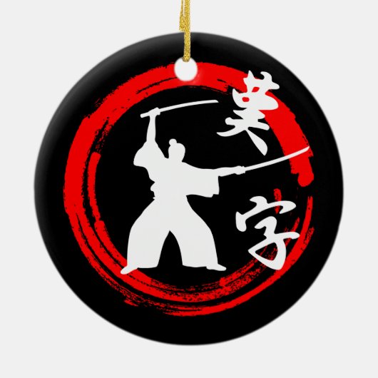 Samurai Keramik Ornament (Hinten)