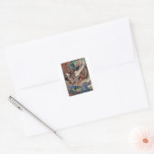 SAMURAI KILLTE EINEN RIESIGEN SNAKE-STICKER QUADRATISCHER AUFKLEBER (Umschlag)