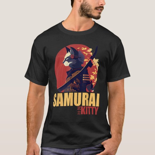 Samurai Kitty Rise of the Feline Empire T-Shirt (Vorderseite)