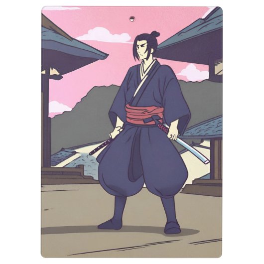Samurai Klemmbrett (Rückseite)