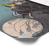 Samurai klettern Ninja-ähnlich auf einem Berg Poster (Ecke)