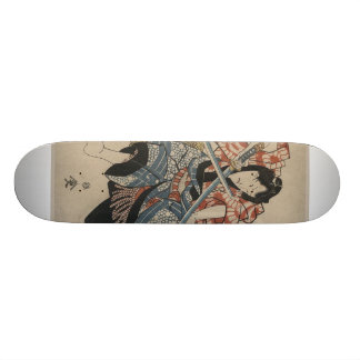 Samurai-Klinge-Kampf circa 1825 Skateboard