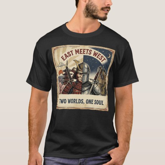 Samurai-Knight-Fusion Minimal Vintage T-Shirt (Vorderseite)