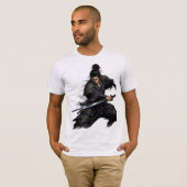 Samurai Krieger Bekämpfe deine Dämonen Grafik T-Shirt (Vorne ganz)