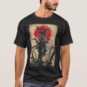 Samurai Krieger Bushido Code Japanischer Schwertmä T-Shirt (Vorderseite)