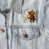 Samurai-Krieger Button (Beispiel)
