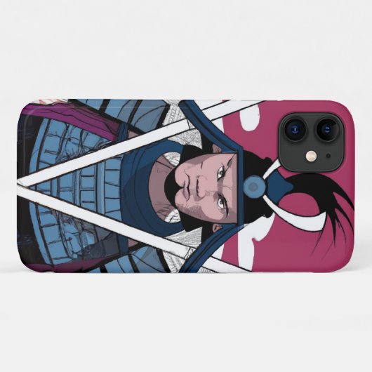 Samurai-Krieger Case-Mate iPhone Hülle (Rückseite (Horizontal))