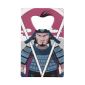 Samurai-Krieger Geldbeutel Flaschenöffner (Vorderseite)