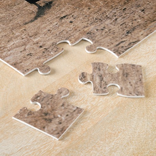 Samurai-Krieger greifen mit einem Schwert an Puzzle (Seite)