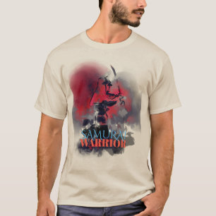 Samurai-Krieger-Illustration T-Shirt