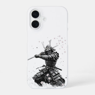Samurai-Krieger in Aktion Japanische Kunst Keramik iPhone 16 Hülle