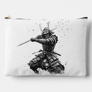 Samurai-Krieger in Aktion Japanische Kunst Keramik Zubehörtasche