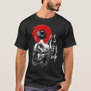 Samurai-Krieger Japanisches Bushido Katana T-Shirt