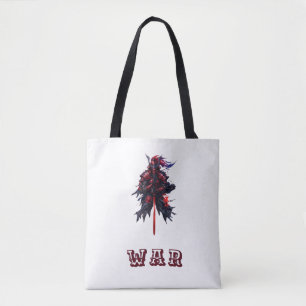 Samurai-Krieger-Künstlerisches Grafik-T-Shirt – T- Tasche