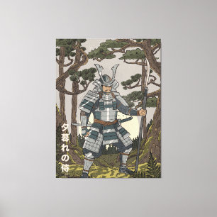 Samurai-Krieger Leinwanddruck
