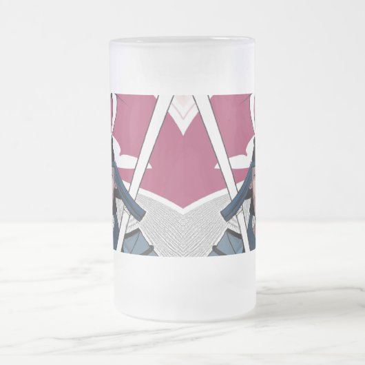 Samurai-Krieger Mattglas Bierglas (Mittel)