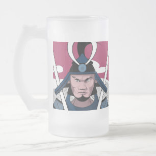 Samurai-Krieger Mattglas Bierglas