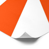 Samurai-Krieger mit Katana-Schwert auf der Seite Poster (Ecke)